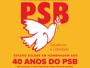 40 anos do PSB: Câmara de Vitória inicia série de homenagens na Grande Vitória