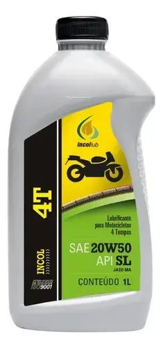 Miniatura: LUBRIFICANTE MINERAL PARA MOTOCICLETAS INCOL 20W50