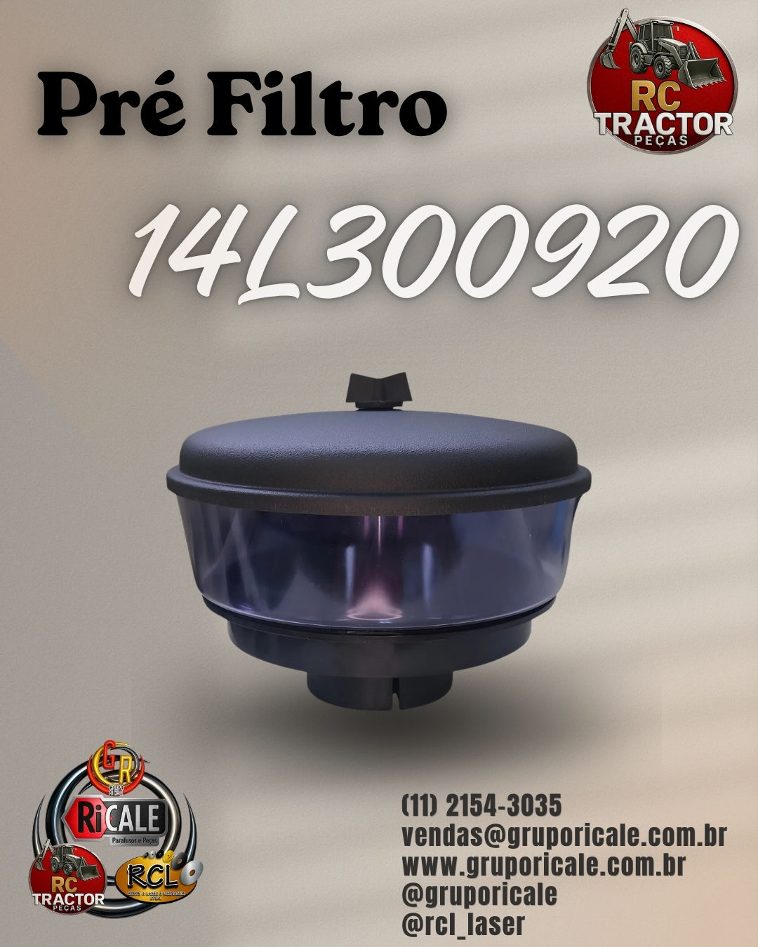 14L300920 Pré Filtro para Máquinas