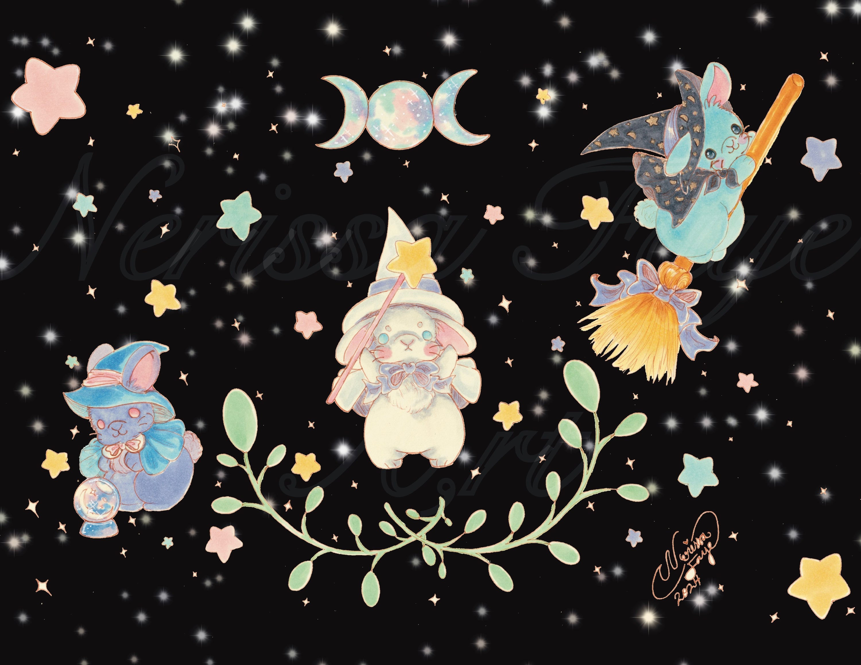 Witchy Poos 8.5 x 11” Art Print