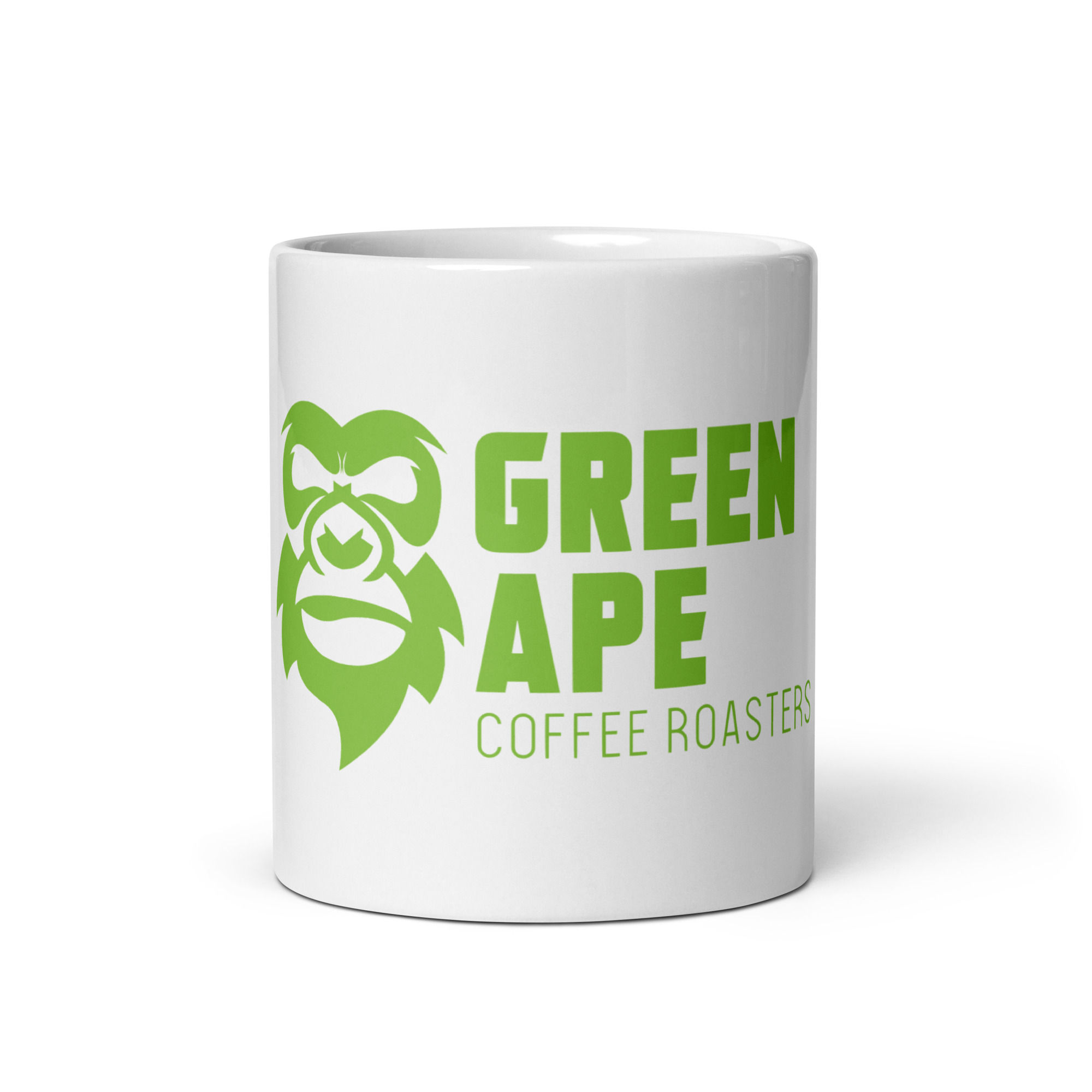 White glossy mug