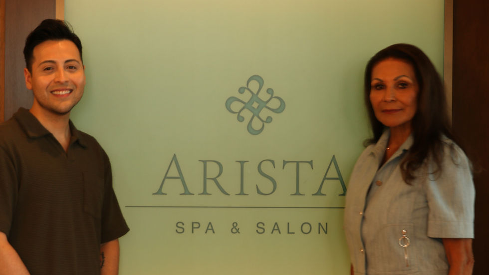 Claudio James and CityGate Hospitality SVP/COO Mae Calamos who oversees Arista Spa & Salon, share a client service vision.