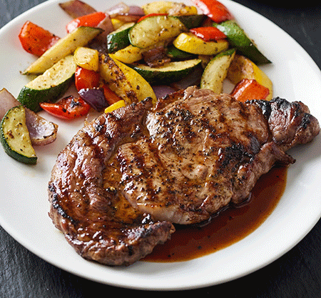 CityGate Grille's USDA Prime ribeye steak, a house-made chocolate dessert and a juicy burger with toppings and a bun in a rotating display of images