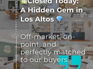 🏡 Closed Today: A Hidden Gem in Los Altos 💎