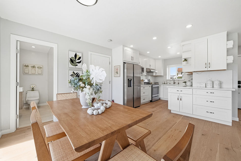 3513 Hillcrest Dr, Belmont, CA | dining and kitchen areas