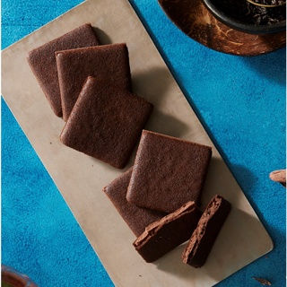 Thumbnail: LeTAO Black Tea Chocolate Sandwich Cookies 9pcs Darjeeling Black Tea Cocoa Otaru Bakery