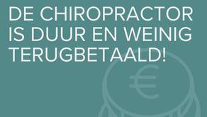 De chiropractor is duur en weinig terugbetaald?