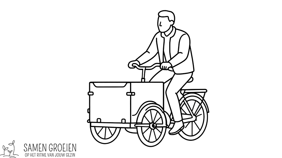 man met bakfiets