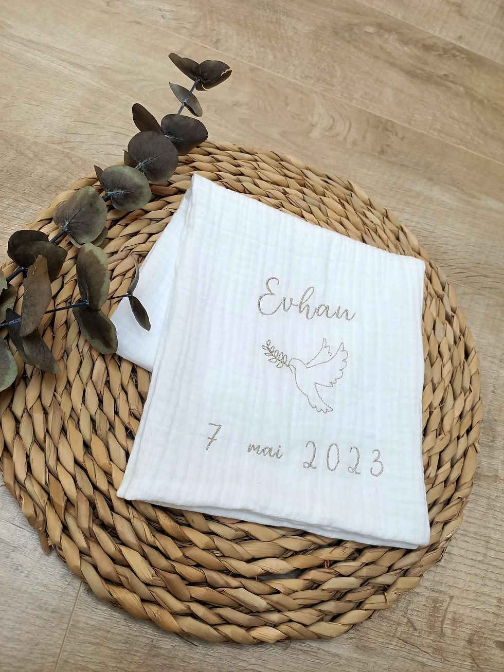 Miniature : Linge de baptême modèle "Elise" 