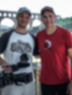 Julien avec l'acteur Adrian Paul