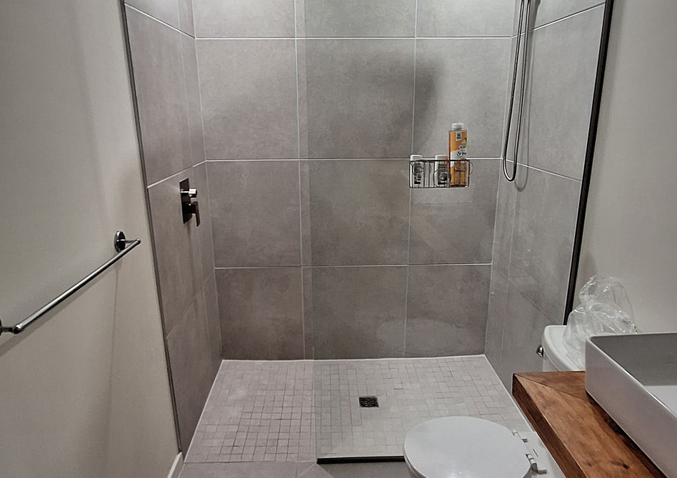 Curbless Shower Installation