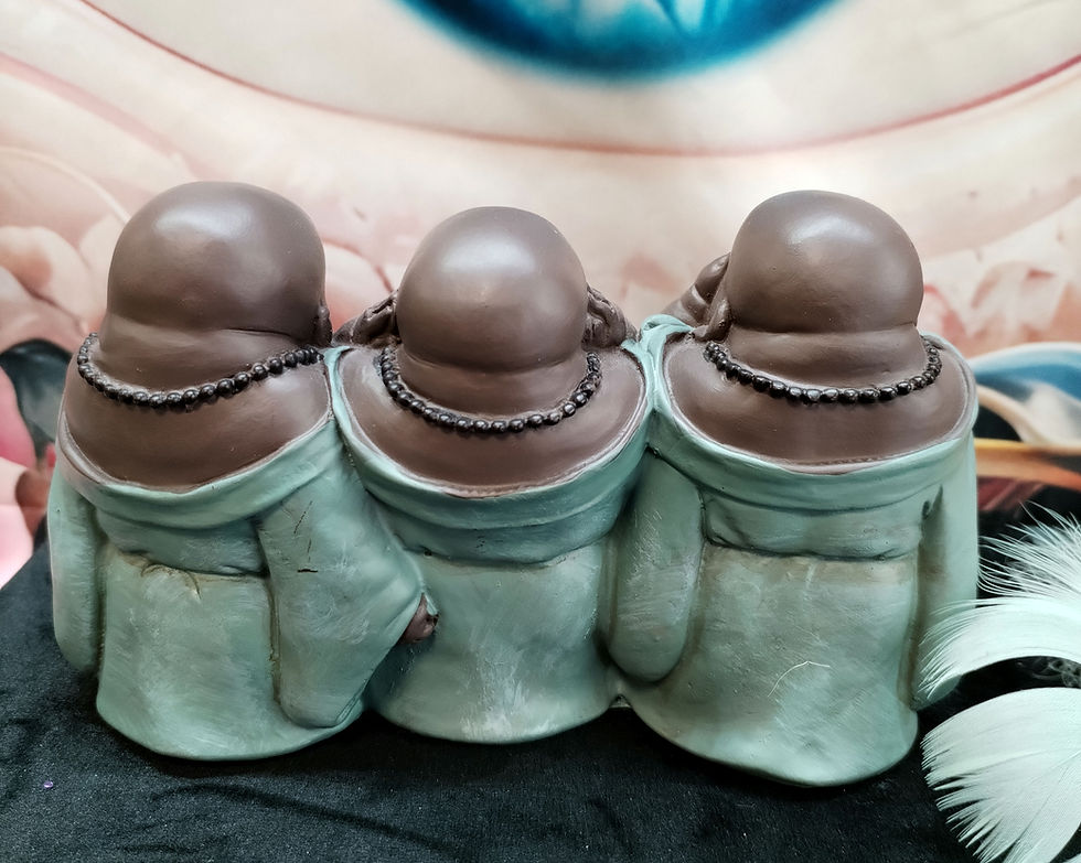 Miniatura: Monjecitos Turquesa no oír ver y callar
