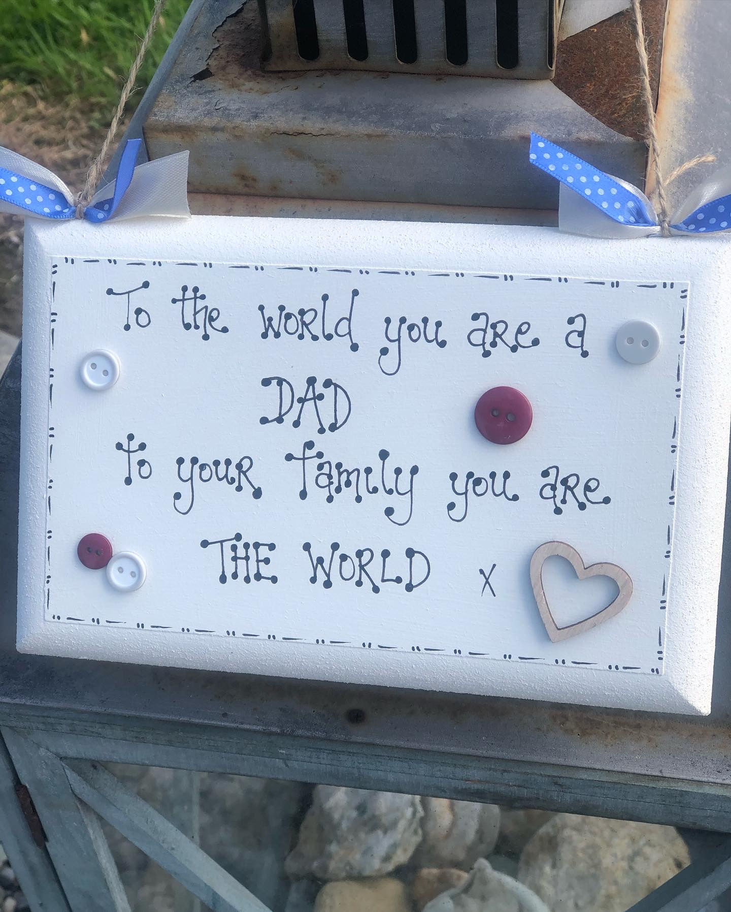 'You Are The World' Dad Plaque