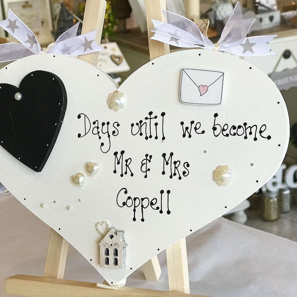 Thumbnail: Wedding Countdown Plaque