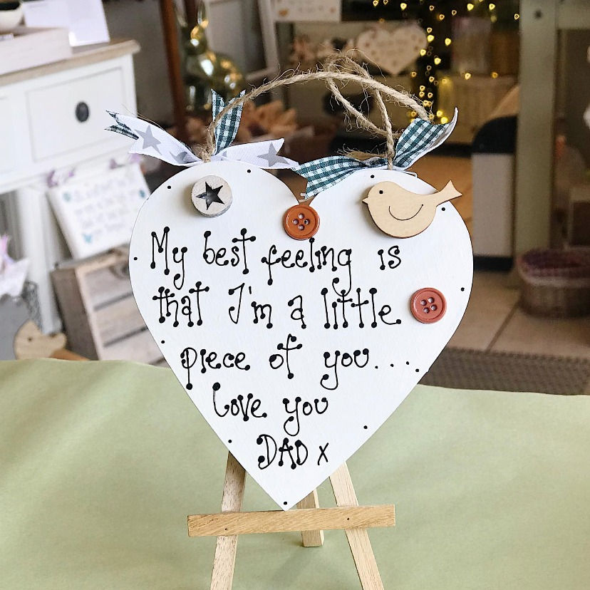 'Little Piece of You' Dad Plaque