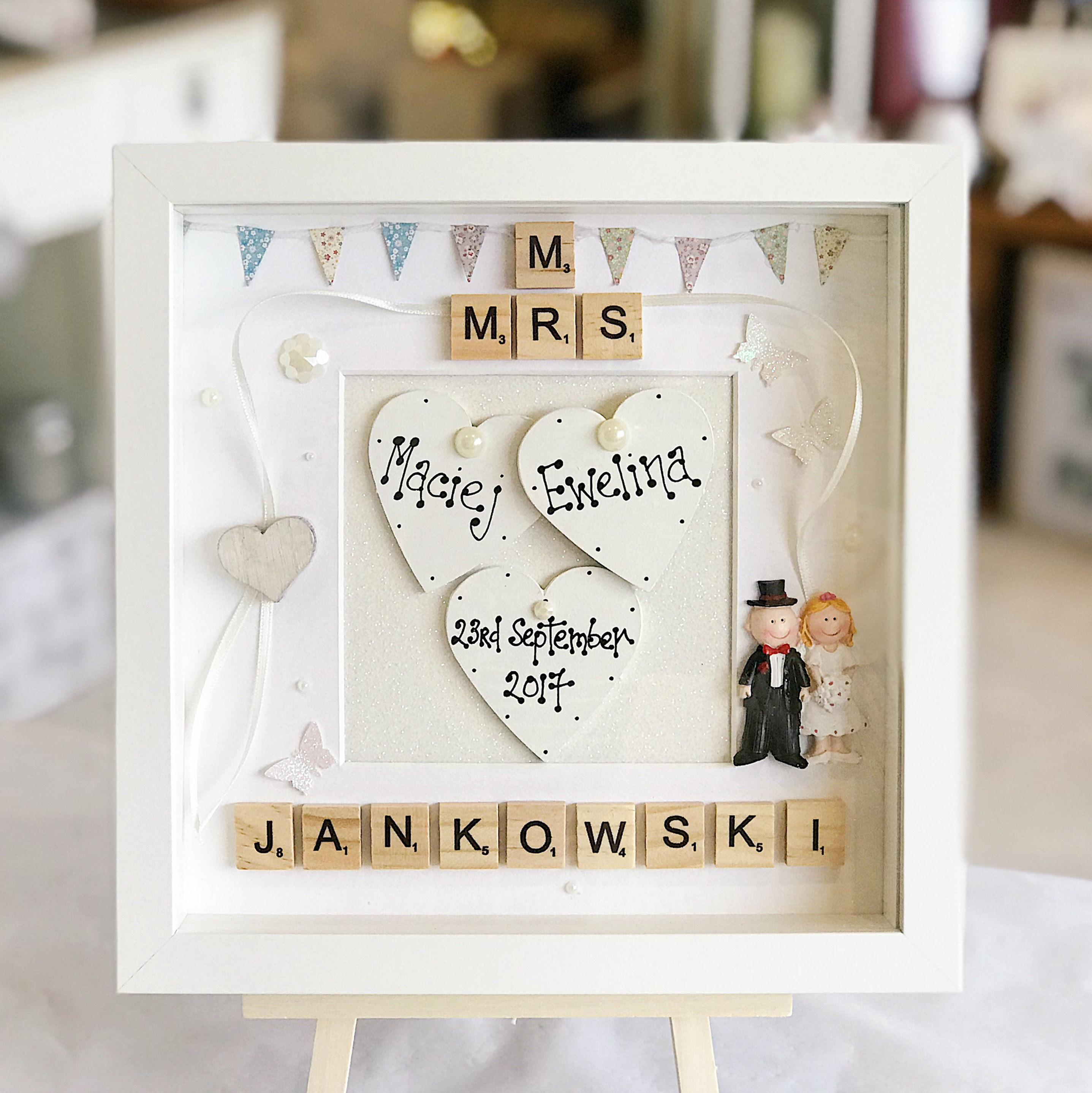 Wedding Frame with Bunting