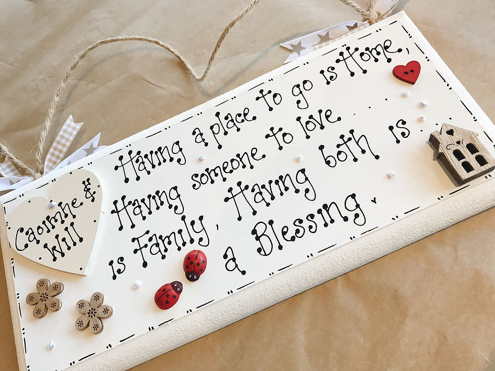 Thumbnail: Home & Family Plaque