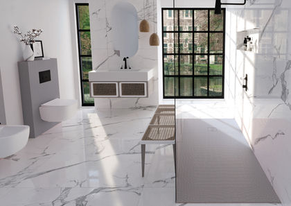 Duschflächen Vamigo My Time, Krokodilhautprägung