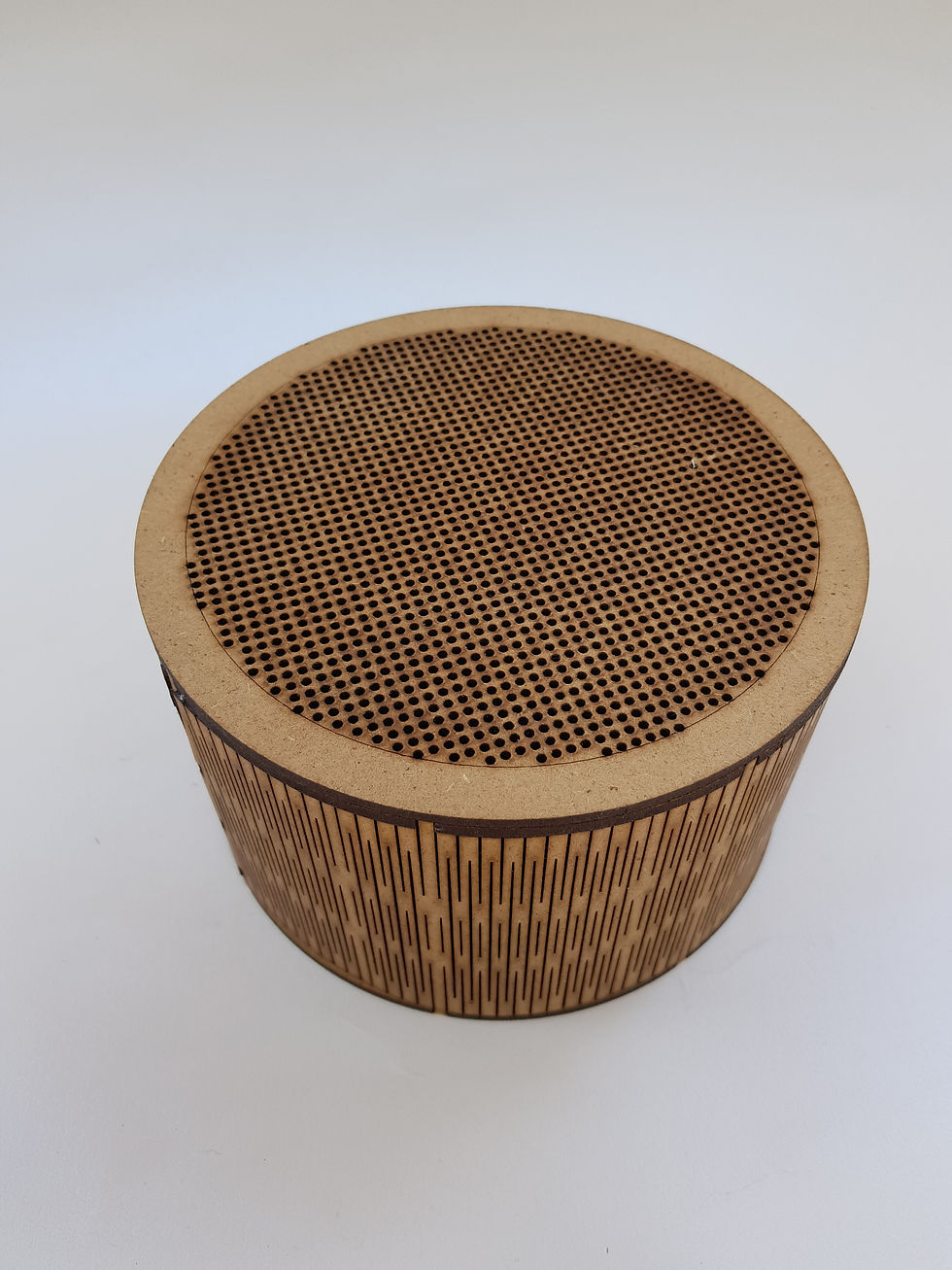 Caja Cilíndrica/Tapa Bordado