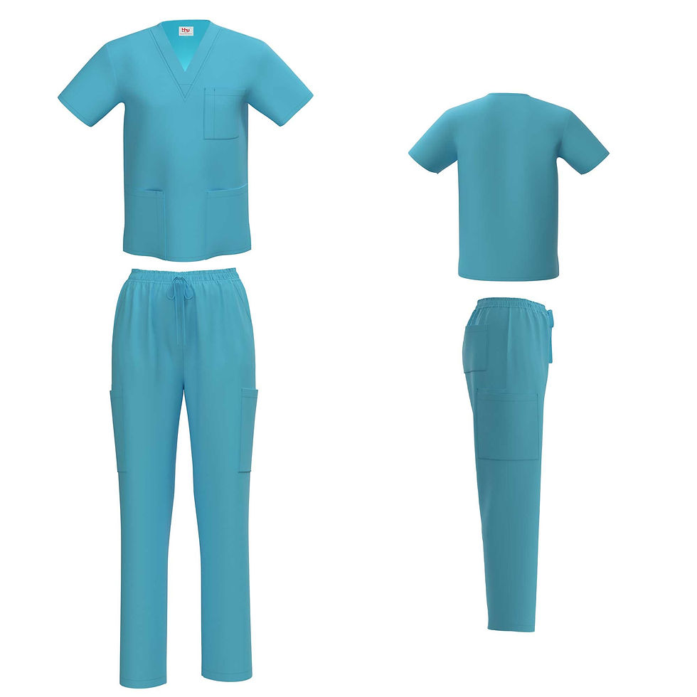 Thumbnail: 1836-Beverly Hills Uniforms Unisex Cotton Set