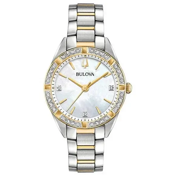 Bulova Sutton 2-Tone Bracelet Watch NWT