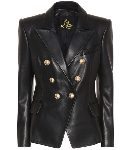 lambskin swing coat