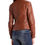 Thumbnail: Womens Trappy Brown Lambskin Genuine Leather Jacket, Biker Jacket