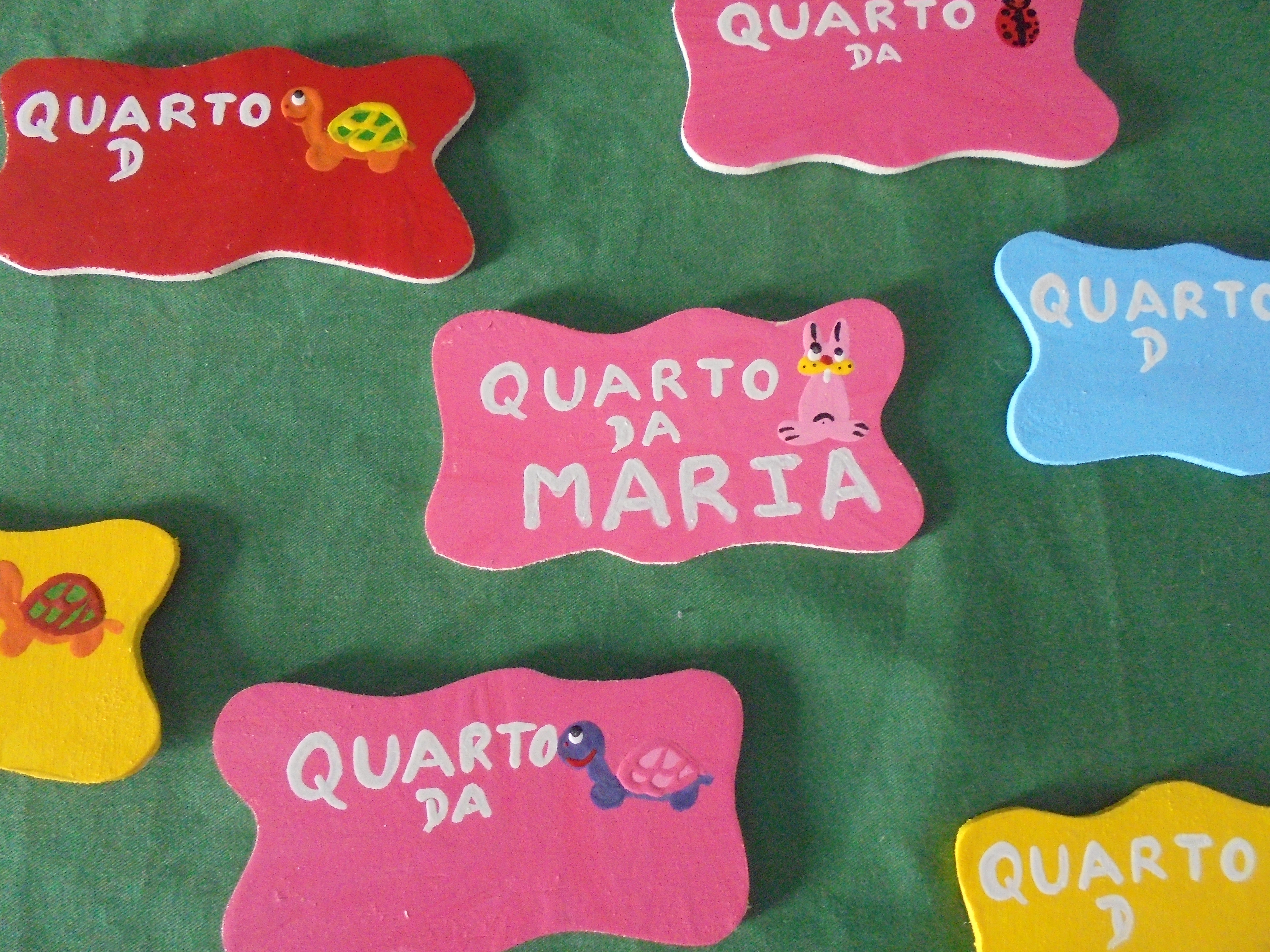 placas para nomes