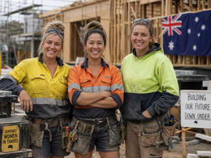 Women working in Construction