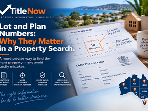 Lot and Plan Numbers: Why They Matter in a Property Search