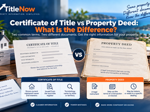 Certificate of Title vs Property Deed: What Is the Difference?
