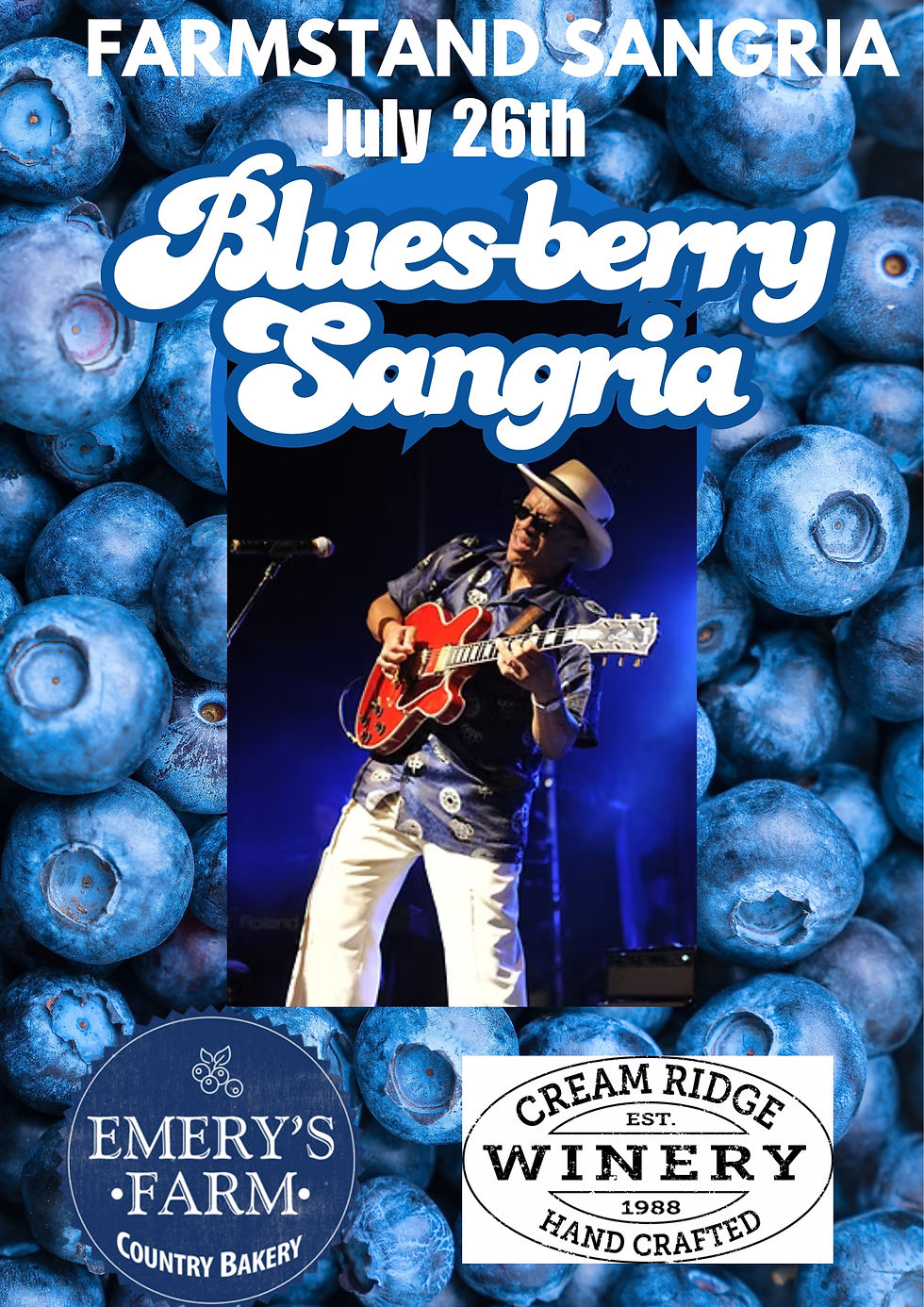 Blues-Berry Sangria Night - July 26th 5pm 