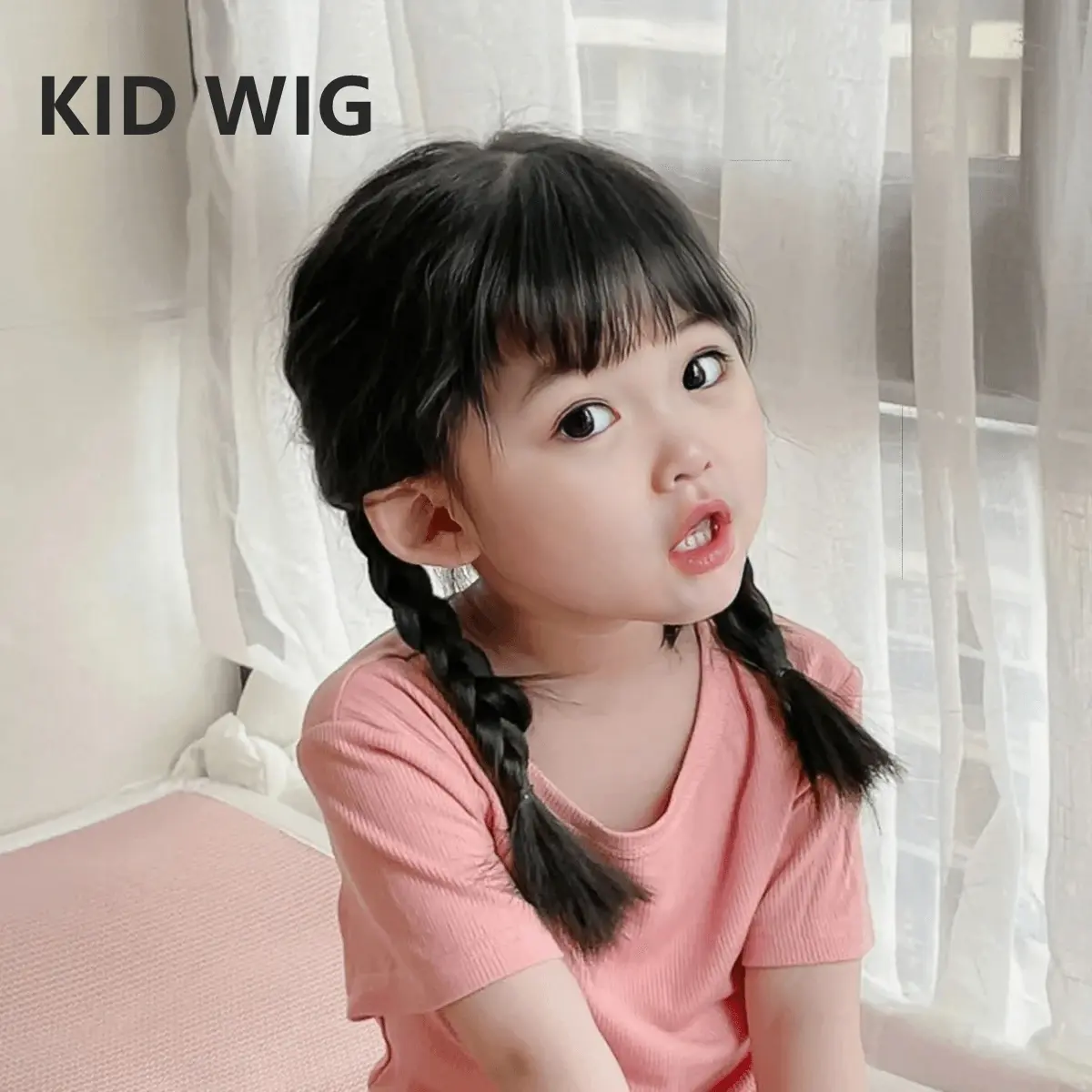 Kids Wigs / Children's Head Wigs Toddler Hood Headgear for Little Girls