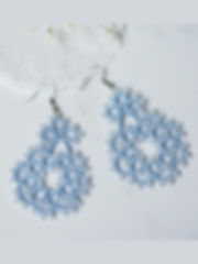 Icy Petal Cascade Earrings image 1