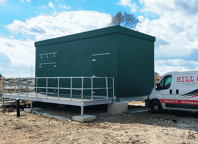 Bespoke GRP and steel enclosure by Hill Grwp Ltd