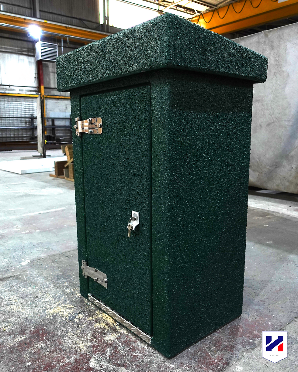 Compact GRP Electrical Kiosk with Internal Electrical System