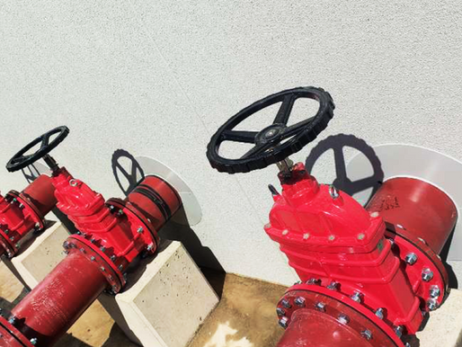 Sprinkler Equipment fitted to the GRP Sprinkler Pump Room by Hill Grwp Ltd