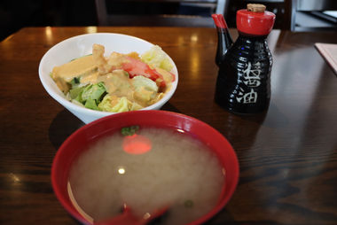 Salad and Miso Soup Appetizers 