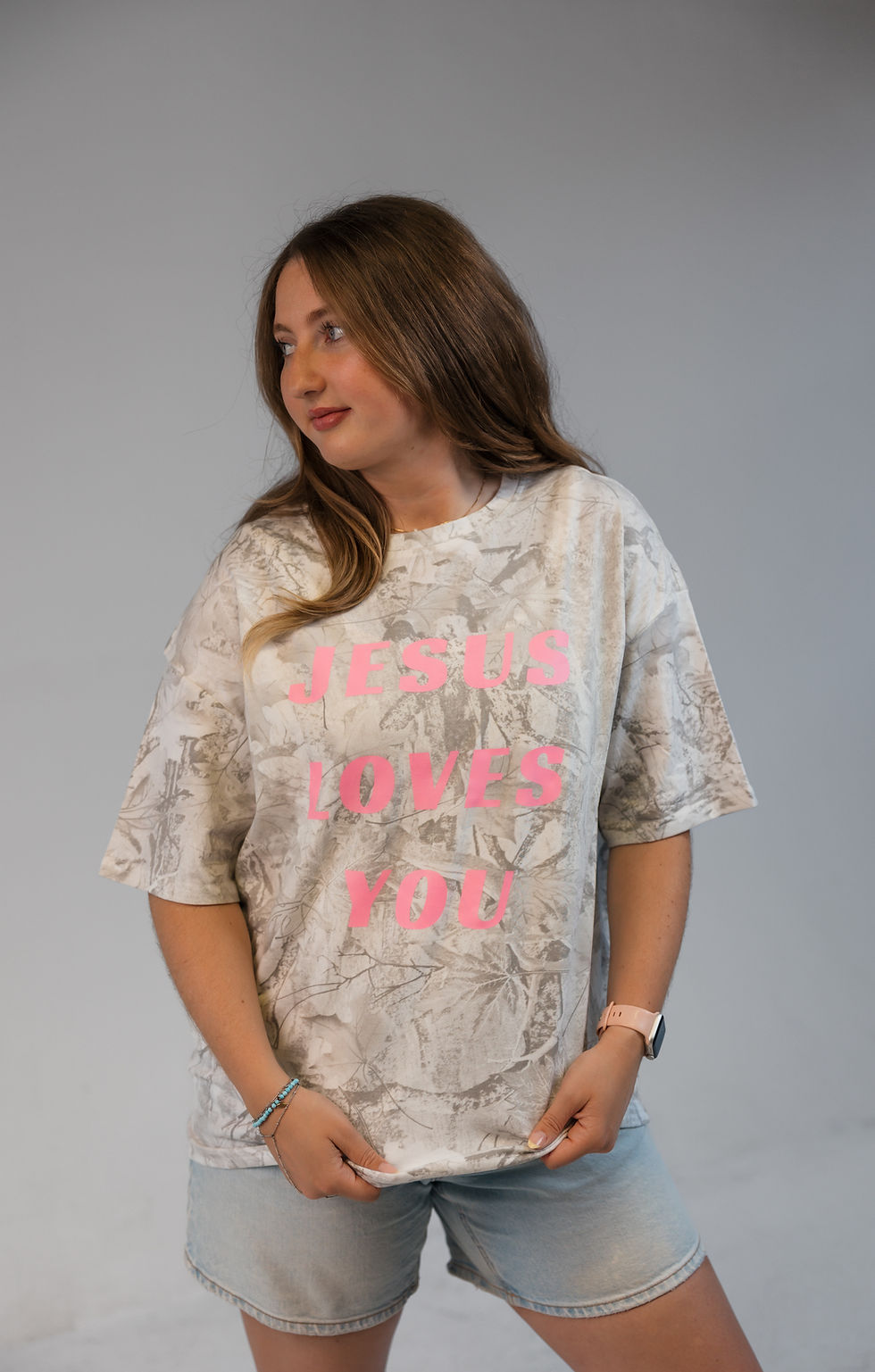 Thumbnail: JESUS LOVES YOU - CAMO TEE