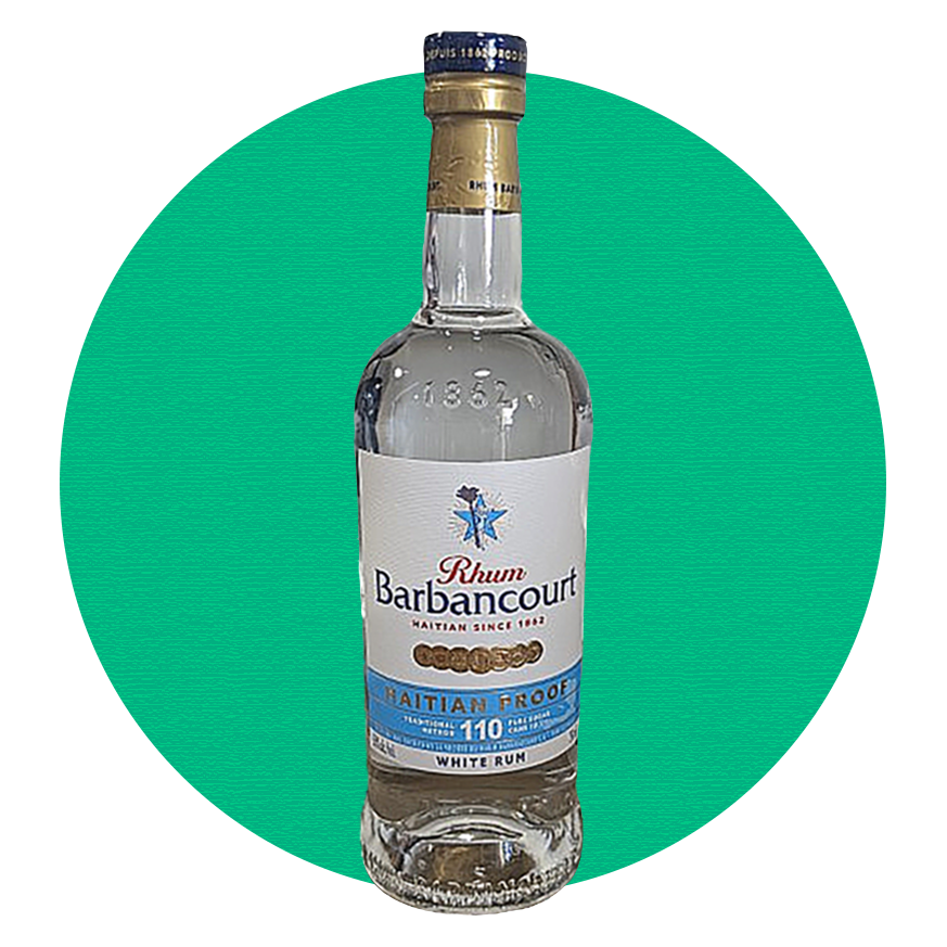 Rhum Barbancourt Haitian 110 Proof White Rum