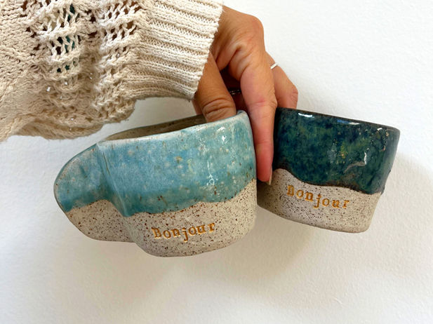 tasse bonjour artisanale
