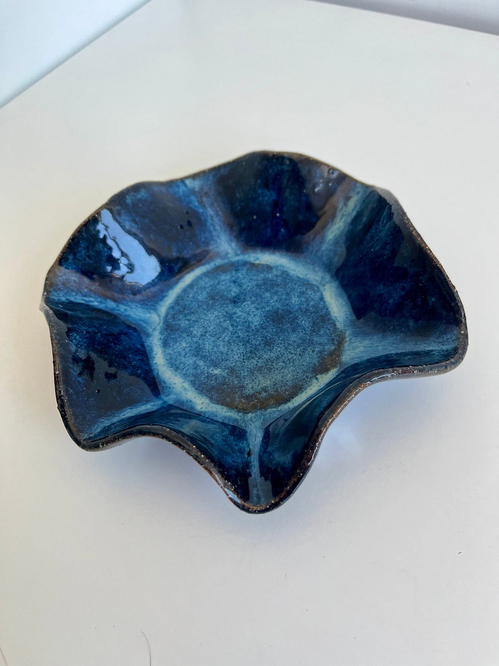 Miniature : vide-poche bleu original corolle bleue