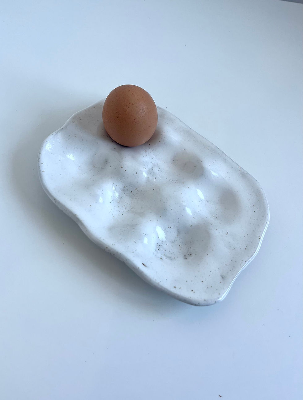 Miniature : porte oeufs original blanc
