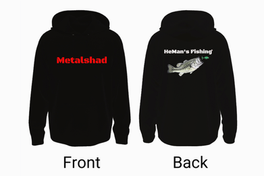 Merchandise von HeMan's Fishing: Hoodies, T-Shirts, Tassen, Caps und Mützen.