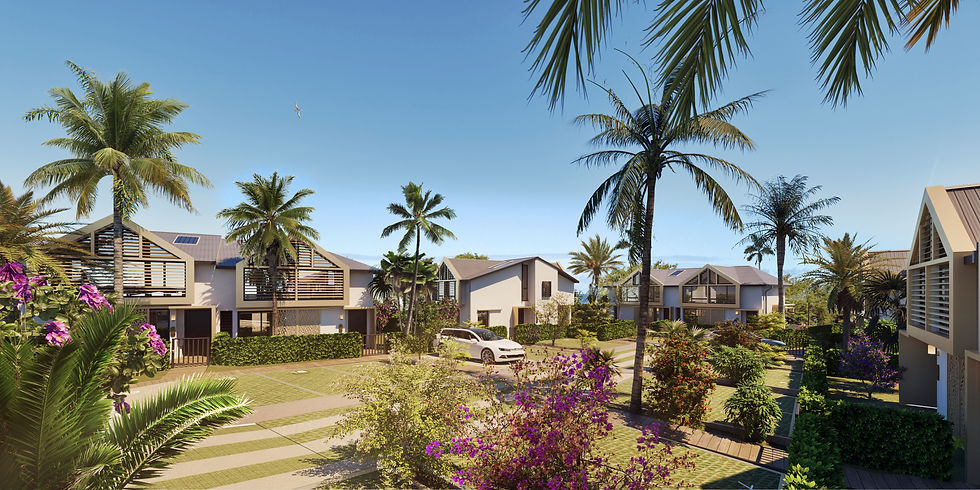 Architecture contemporaine d’une villa neuve à vendre sur l’île de La Réunion - Villa Baya Océanis promotion