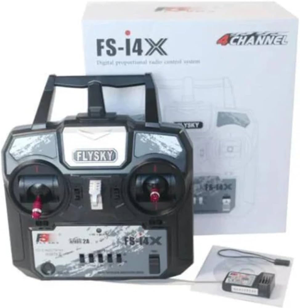 Thumbnail: FLYSKY I4X 4 CHANNEL 2.4GHZ RADIO WITH A6 RECEIVER