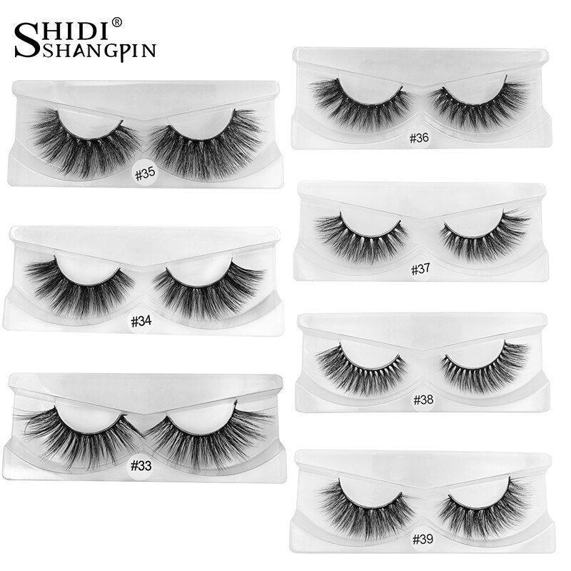 Thumbnail: SHIDISHANGPIN 30 Pairs Eyelashes Natural Long 3d Mink Lashes Wholesale False
