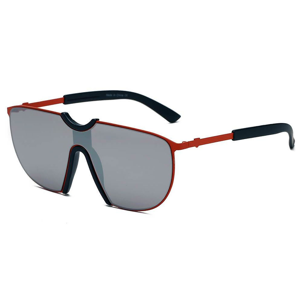 Miniaturbild: MACON | Large Oversized Unisex Single Lens Aviator Fashion Sunglasses