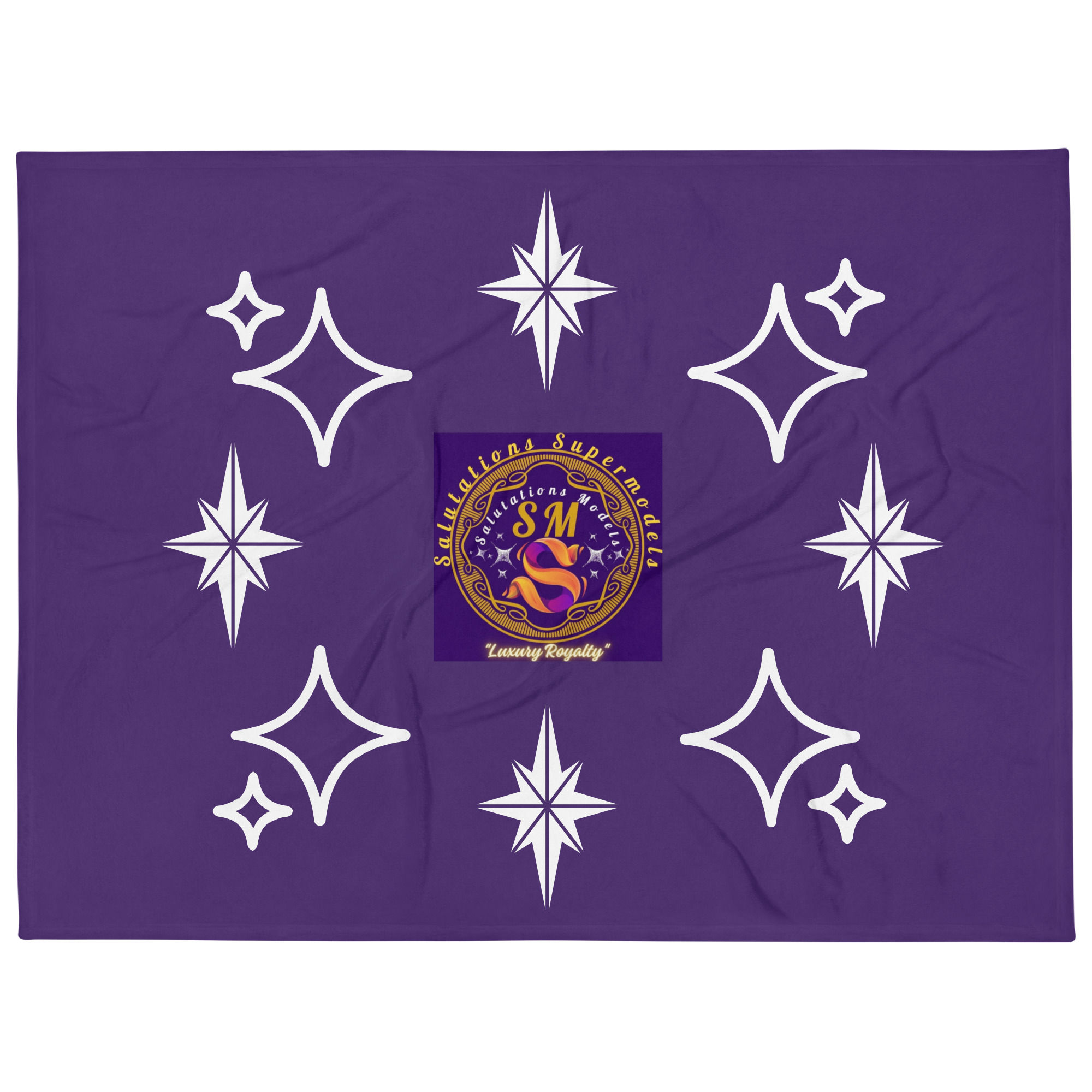 Salutations Modeling - Royal Diamonds - Throw Blanket