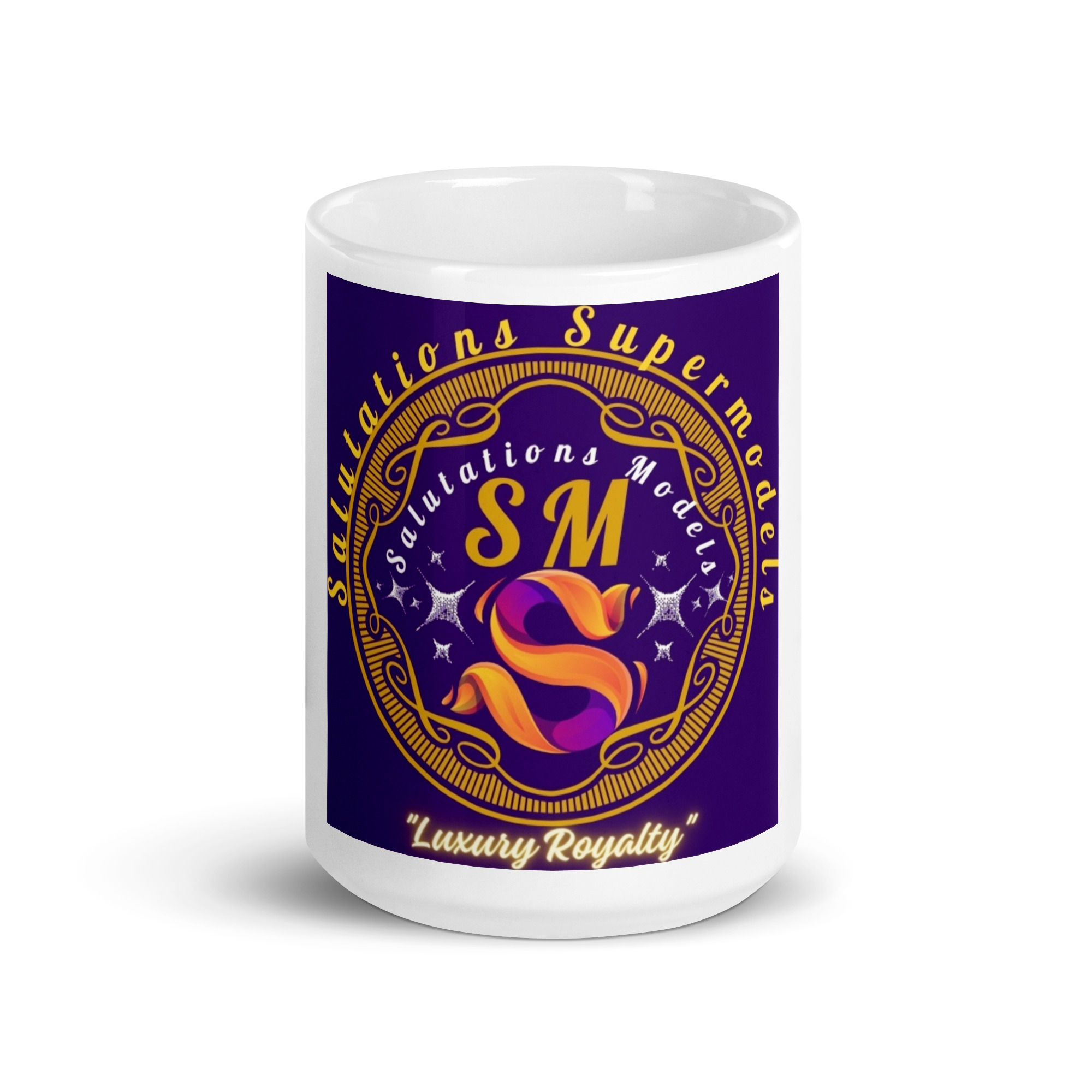 Salutations Modeling - White Glossy Mug